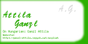 attila ganzl business card